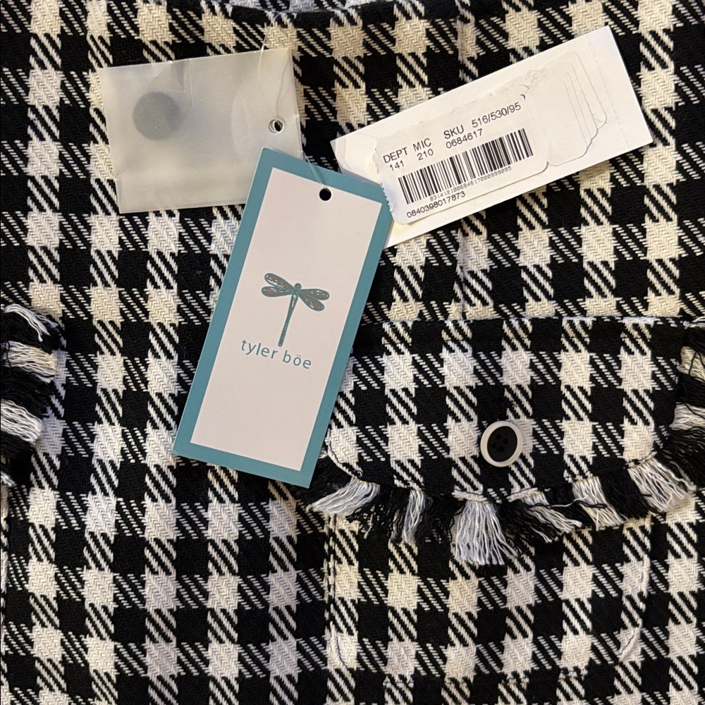 TYLER BOE ASHLEY Check Skirt Black/White NWT - Picture 8 of 15